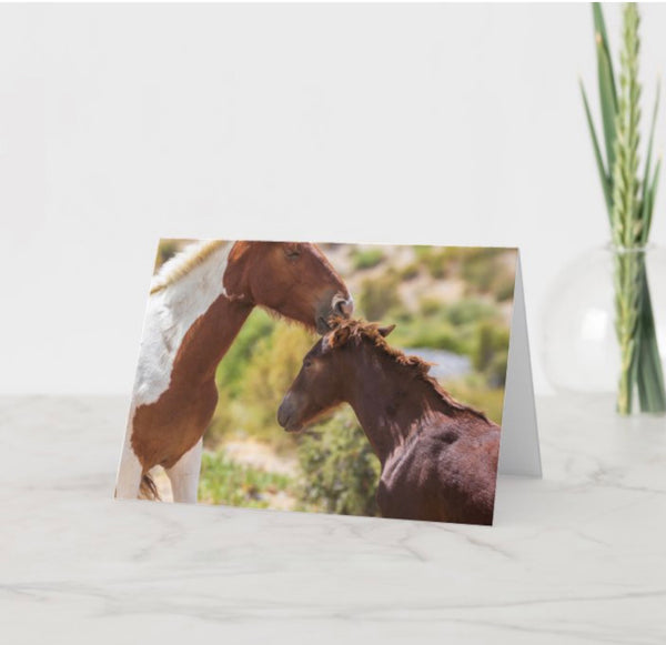 Mommy Kisses Blank Greeting Card