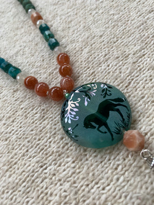 “Enchanted” Mala style Necklace