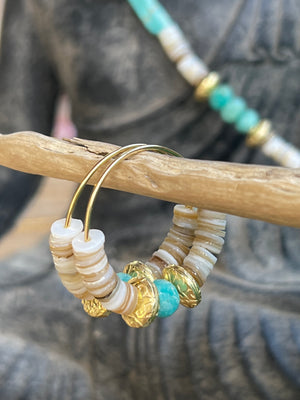 Beach Vibes Hoop Earrings