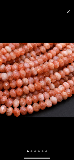 Wild Horse Blue Apatite Quartz & Sunstone bracelet