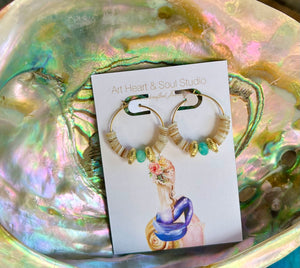 Beach Vibes Hoop Earrings